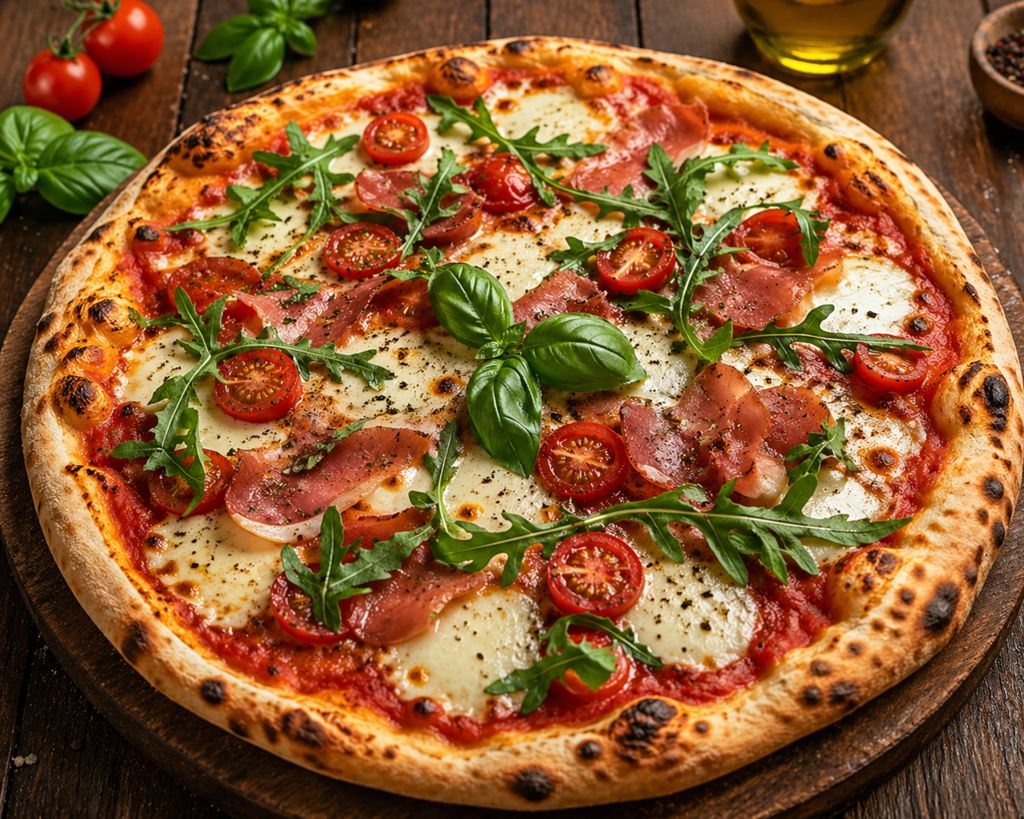 Pizza au feu de bois